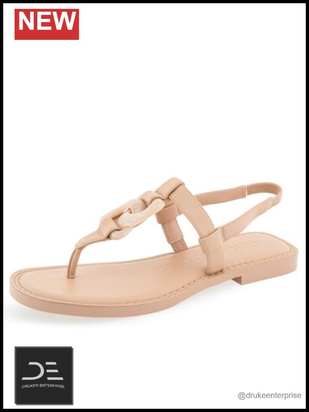 Aerosoles Carmine Women's Flat Sandals Slingback Thong Cushioned Footbed